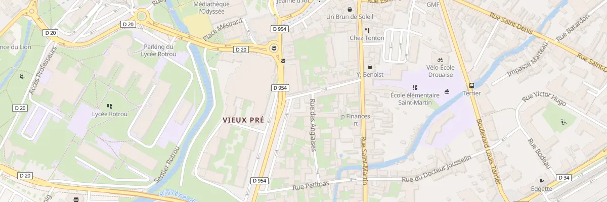 Plan du 3 Rue Desmousseaux à Dreux