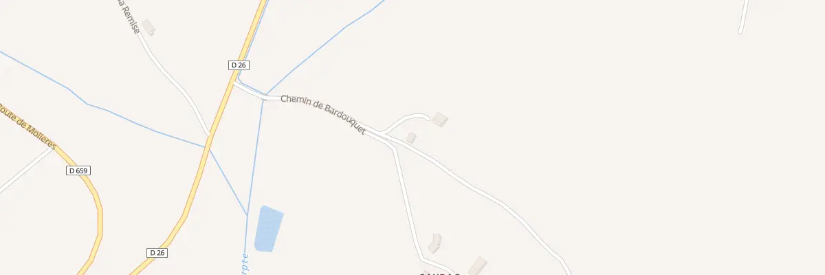 Plan du 5705 Bardouquet à Glanes