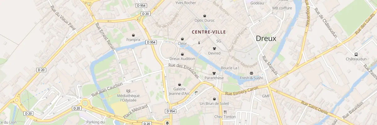 Plan du 5 Quai Adèle Foucher à Dreux