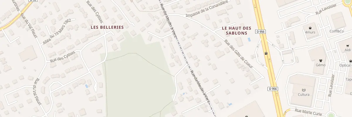 Plan du 32 Rue du Moulin à Vent à Saint-Gervais-la-Forêt