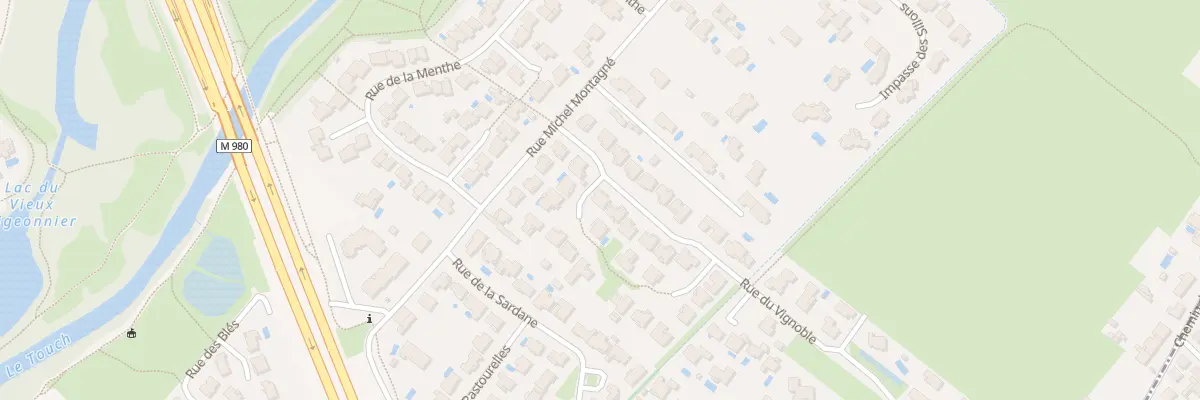 Plan du 6 Rue du Vignoble à Tournefeuille