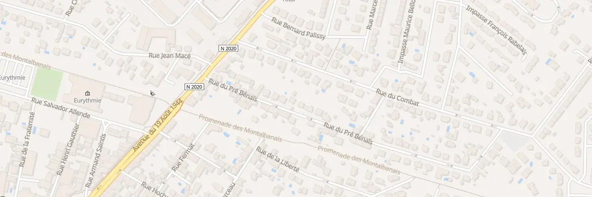 Plan du 13 Rue du Pré Bénaïs à Montauban