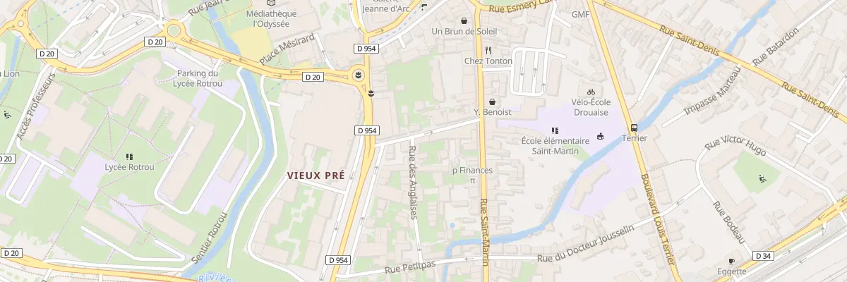 Plan du 5 Rue des Anglaises à Dreux