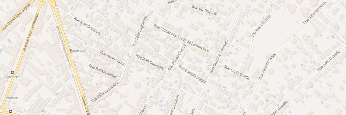 Plan du 395 Rue Camille Delthil à Montauban