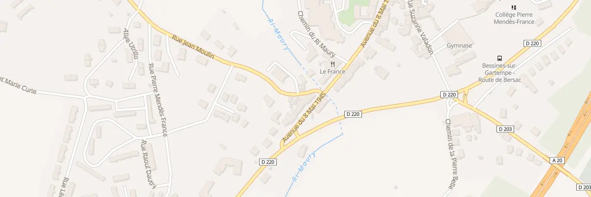 Plan du 1 Rue Jean Moulin à Bessines-sur-Gartempe