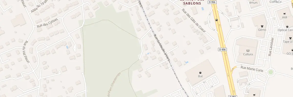 Plan du 38A Rue du Moulin à Vent à Saint-Gervais-la-Forêt