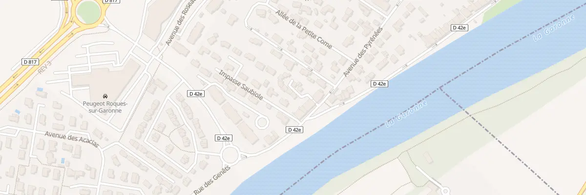 Plan du 46 Av des Pyrénées à Roques