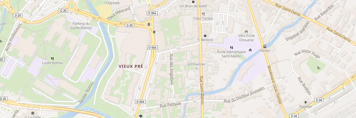 Plan du 3 Rue des Anglaises à Dreux
