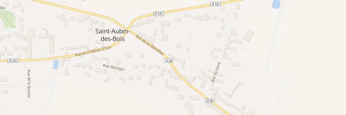 Plan du 9 Rue de la Libération à Saint-Aubin-des-Bois
