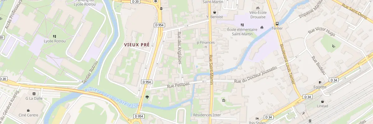 Plan du 15 Rue des Anglaises à Dreux