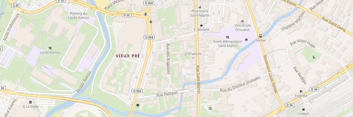 Plan du 7 Rue des Anglaises à Dreux