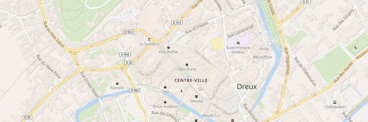 Plan du 38 Gde Rue Maurice Viollette à Dreux