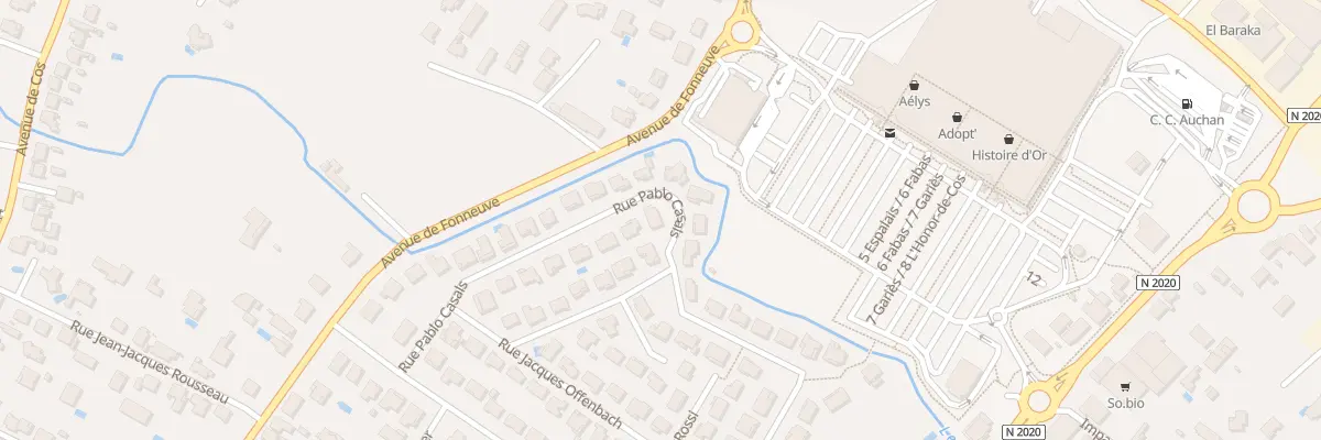 Plan du 20 Rue Pablo Casals à Montauban