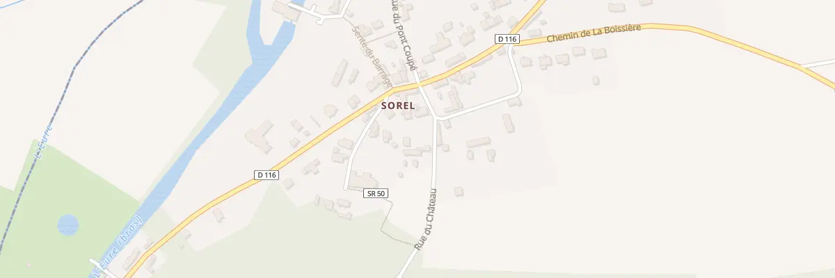 Plan du 6 Rue du Château à Sorel-Moussel