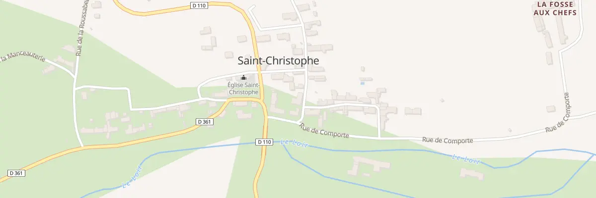 Plan du 1 Rue de la Mairie à Saint-Christophe