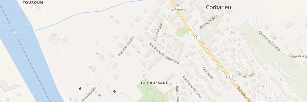 Plan du 1 Rue Francois Mitterand à Corbarieu