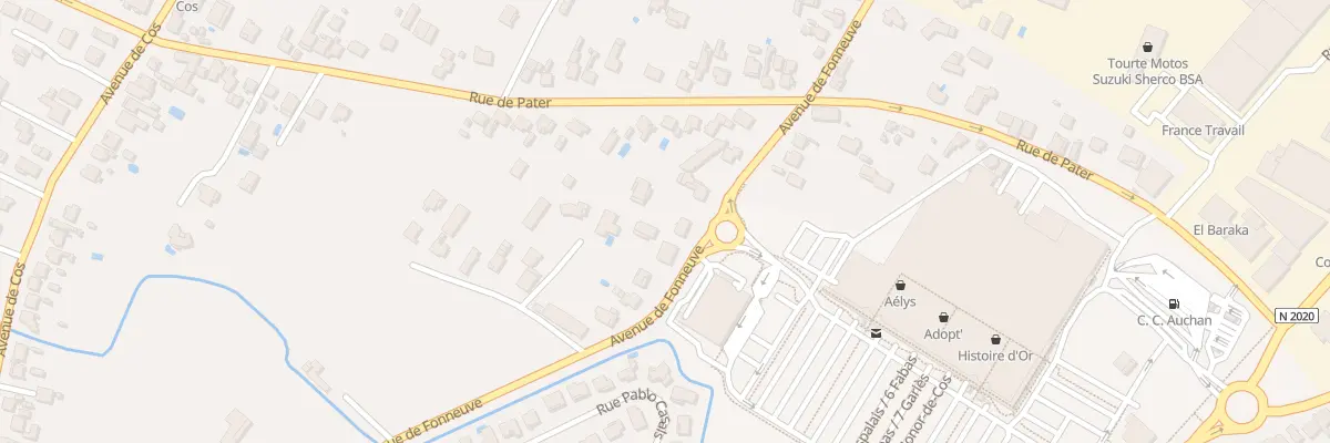 Plan du 1185 Av de Fonneuve à Montauban