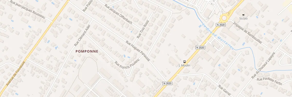 Plan du 4 Rue Hugues Panassié à Montauban