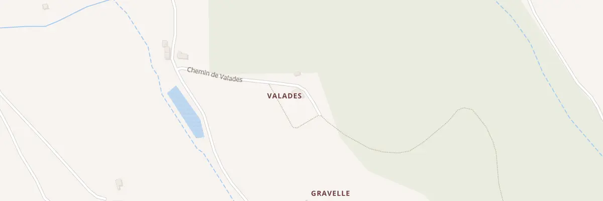 Plan du 235 Che de Valades à L’Honor-de-Cos