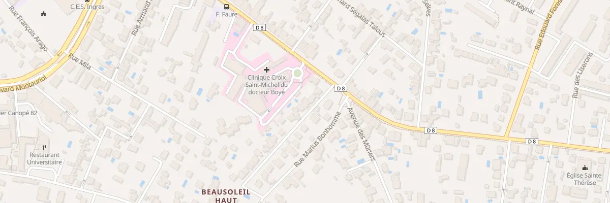 Plan du 6 Rue Auguste Quercy à Montauban