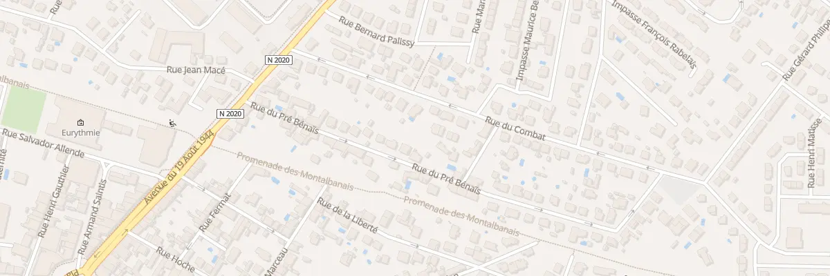 Plan du 15B Rue du Pré Bénaïs à Montauban