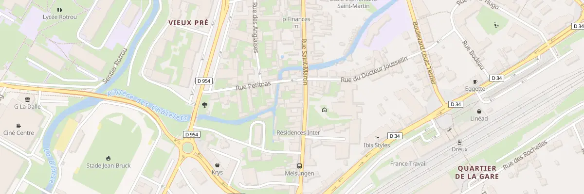 Plan du 86 Rue Saint Martin à Dreux