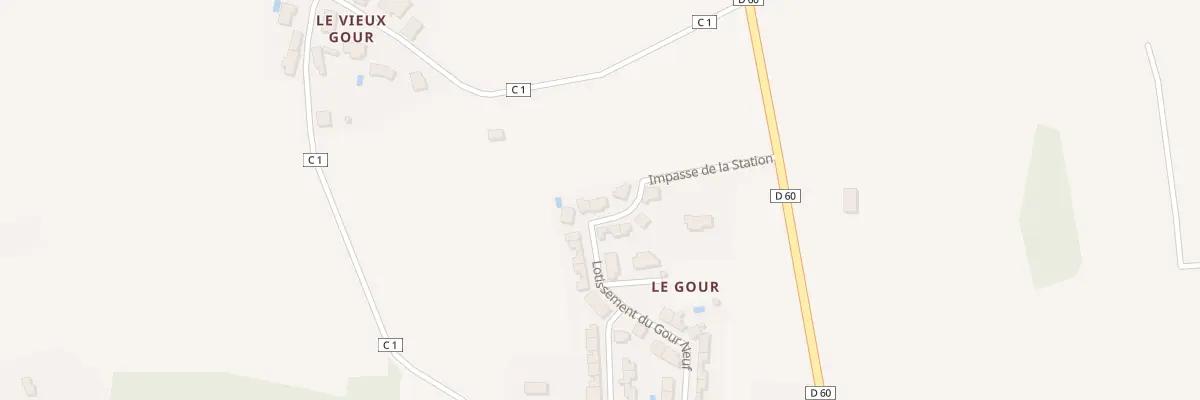 Plan du 100K Le Gour à Pazayac