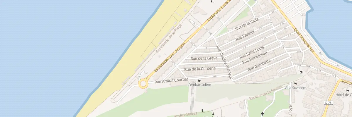Plan du 25 Prom Front de Mer au Tréport