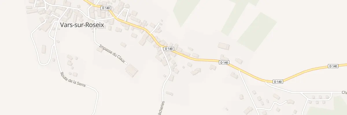 Plan du 7 Rue Des Pecheries à Vars-sur-Roseix