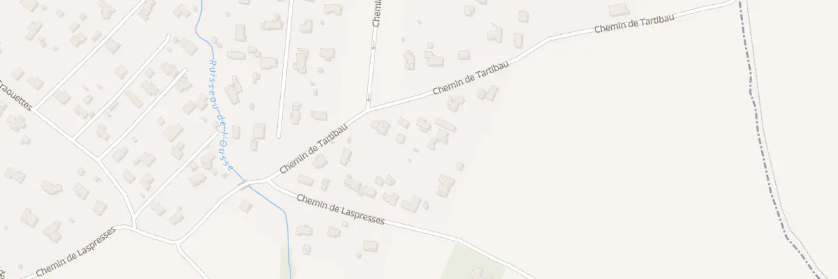 Plan du 8 Che de Tartibau à Saubens