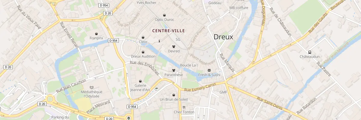 Plan du 4 Rue Porte Chartraine à Mézières-en-Drouais