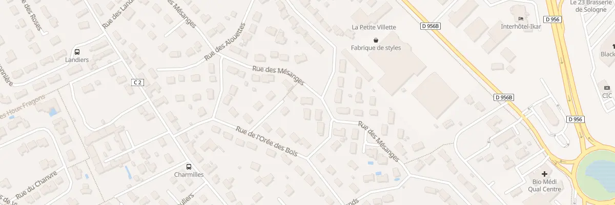 Plan du 23 Rue des Mésanges à Saint-Gervais-la-Forêt