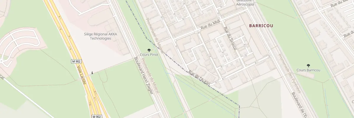 Plan du 12 Rue de l’Autan à Beauzelle