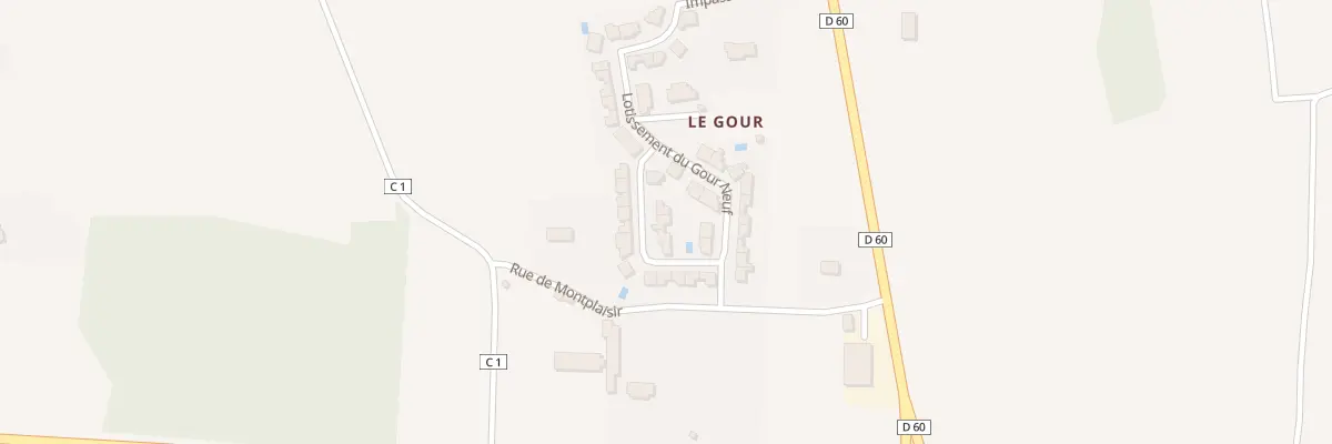 Plan du 101J Le Gour à Pazayac