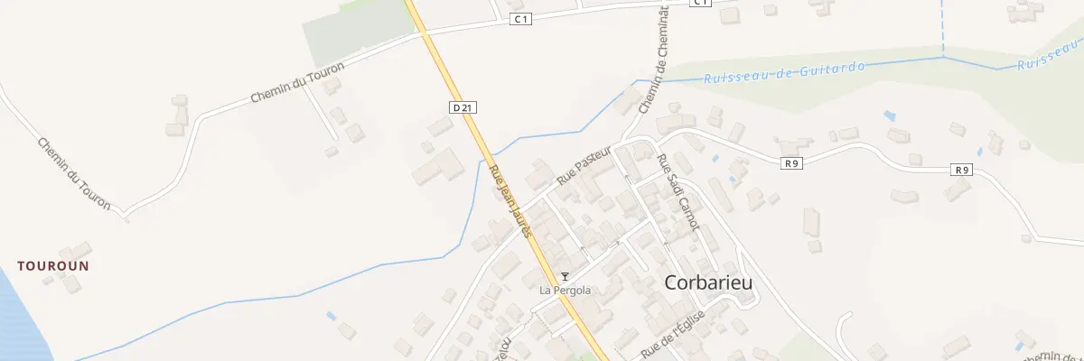 Plan du 1 Rue Pasteur à Corbarieu