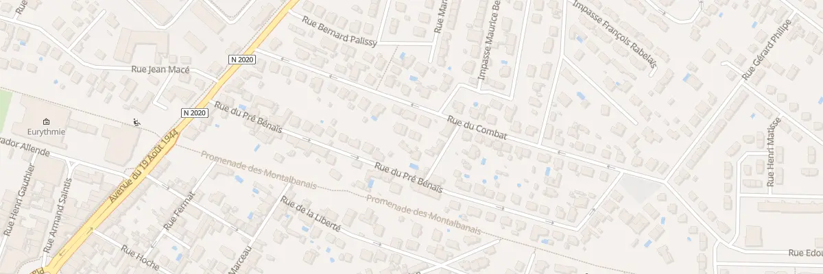 Plan du 216 Rue du Combat à Montauban