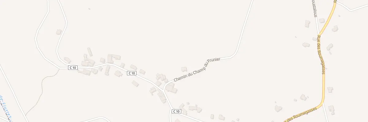 Plan du 75 Che du Champ du Prunier à Pradines