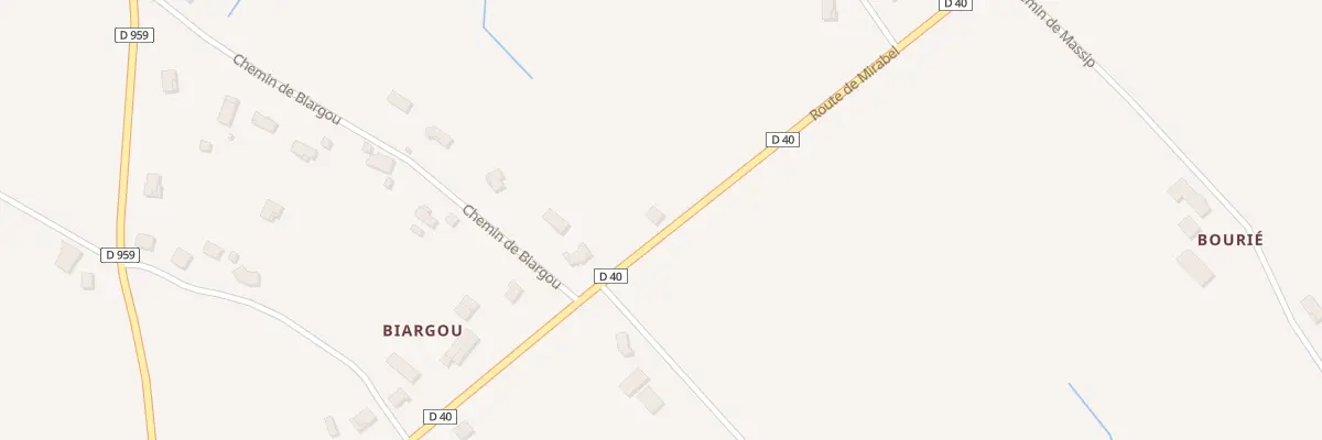 Plan du 527 Rte de Mirabel à L’Honor-de-Cos