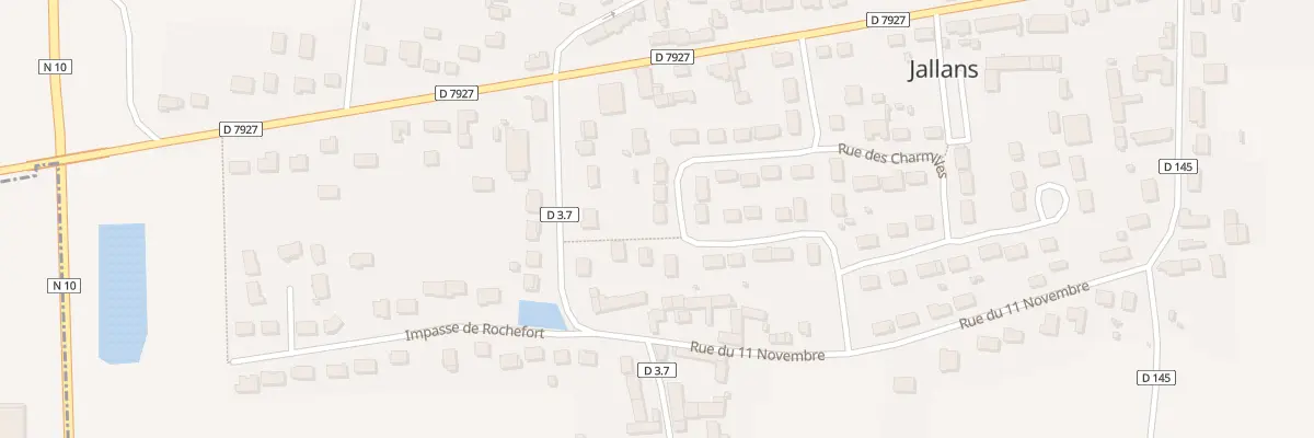 Plan du 13 Rue des Tilleuls à Jallans