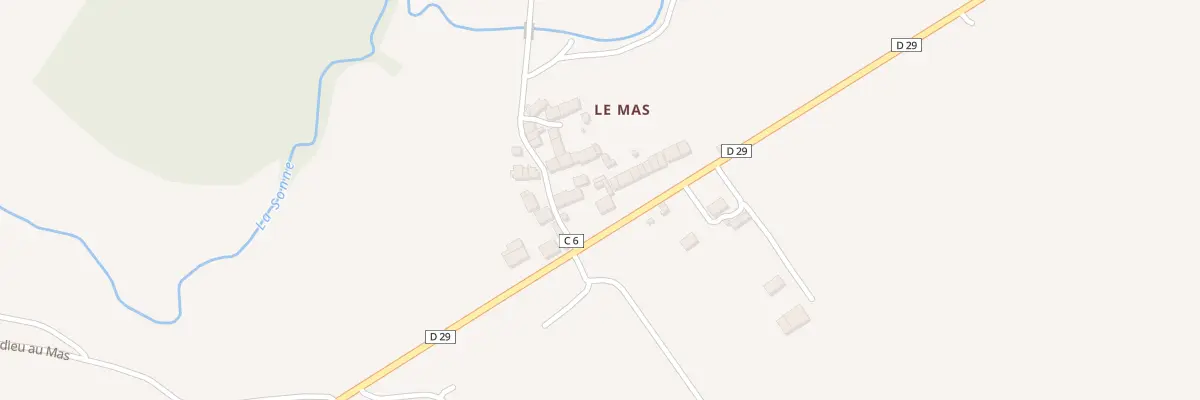 Plan du 3 Le Mas à Luzeret