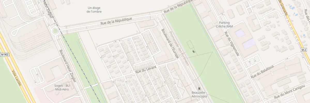 Plan du 74 Rue du Sirocco à Beauzelle