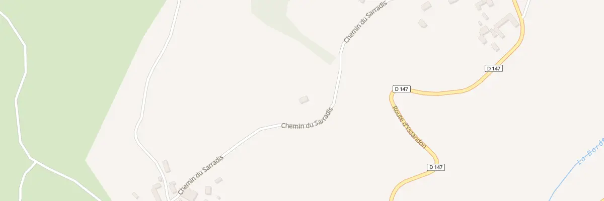 Plan du 452 Che Du Sarradis à Mansac