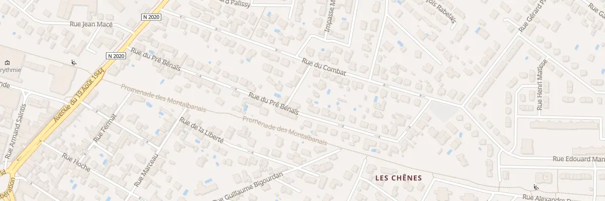 Plan du 23 Rue du Pré Bénaïs à Montauban