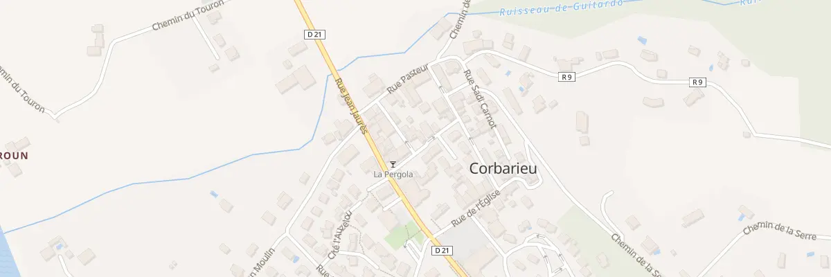 Plan du 2 Rue Georges Clemenceau à Corbarieu