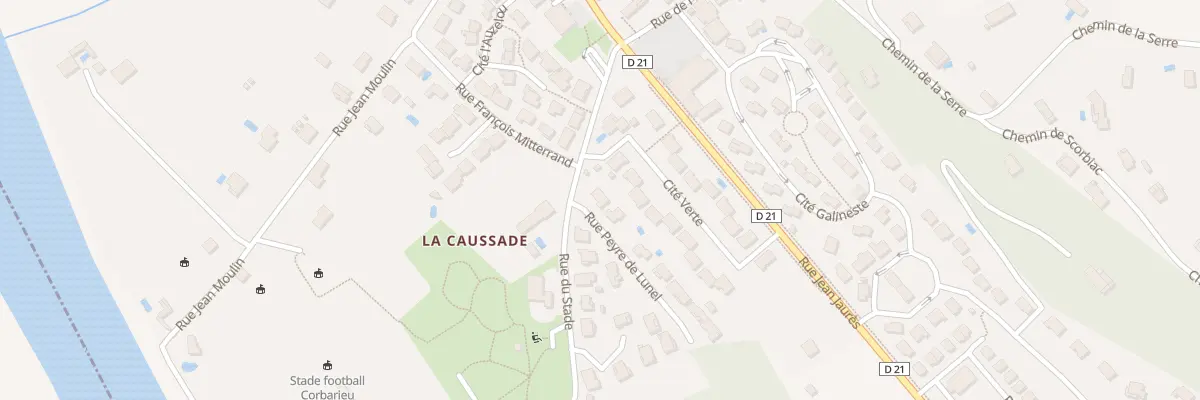 Plan du 1 Rue Peyre de Lunel à Corbarieu