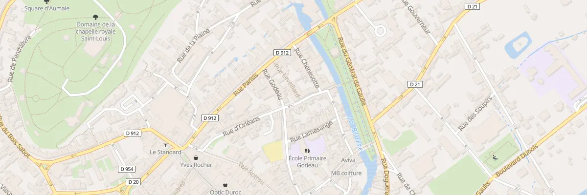 Plan du 18 Rue Godeau à Dreux