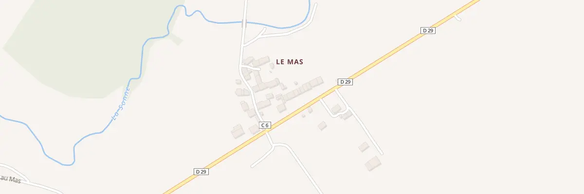 Plan du 5 Le Mas à Luzeret