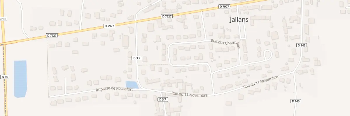 Plan du 14 Rue des Tilleuls à Jallans
