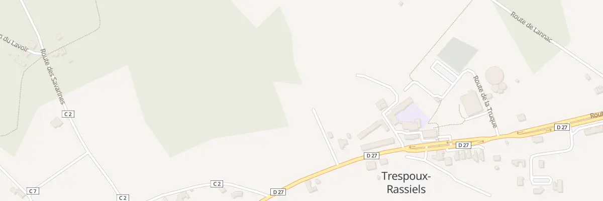 Plan du 55 Peyros Quillados à Trespoux-Rassiels