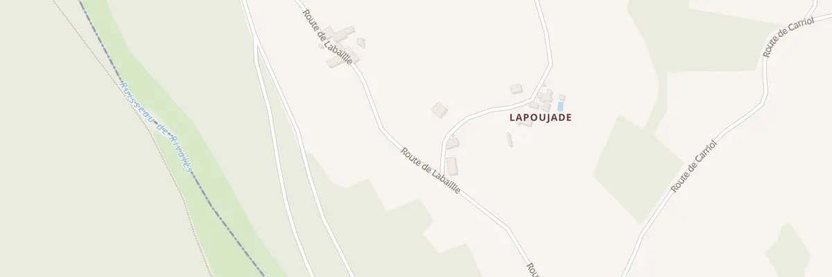 Plan du 45 Chem de Lapoujade à Concorès